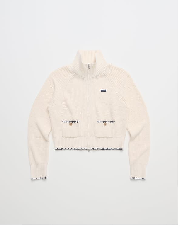 Washed Knit Full Zip