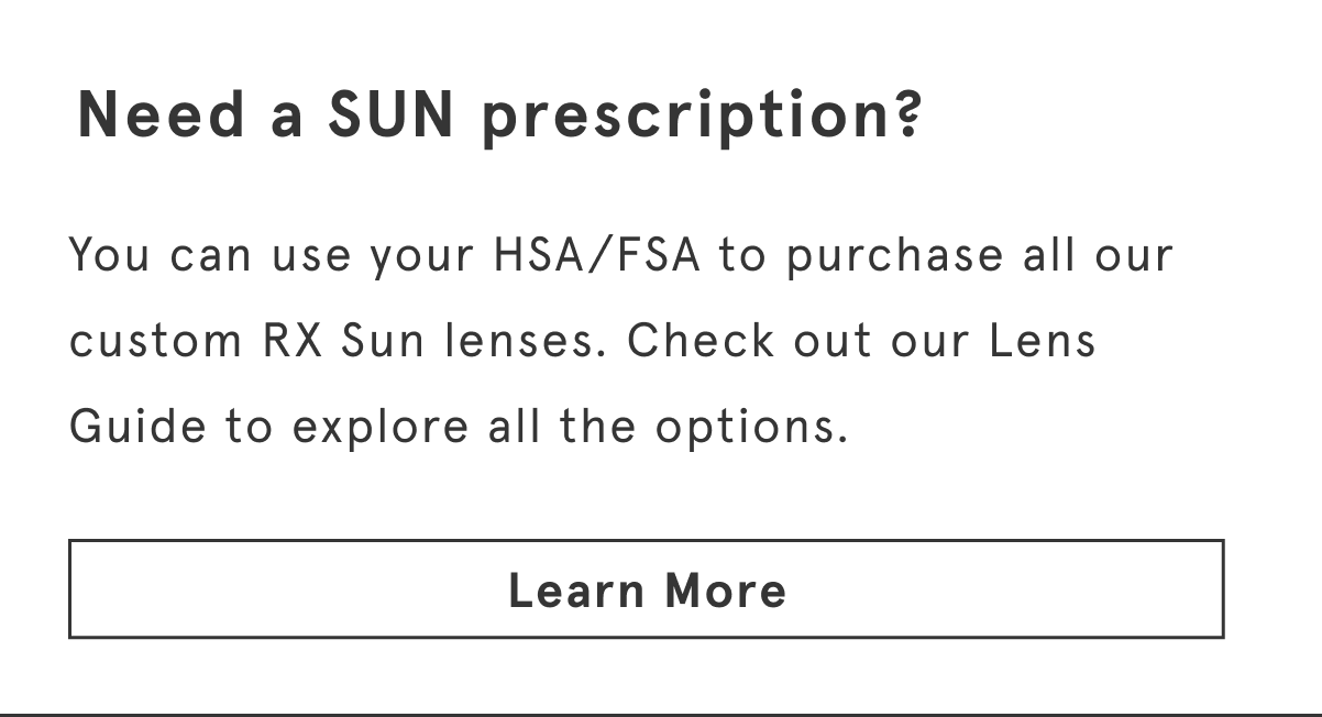 Need a sun prescription