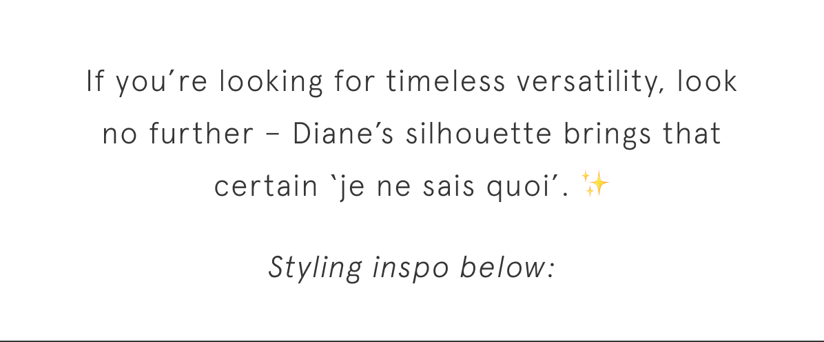 Looking for timeless versatility