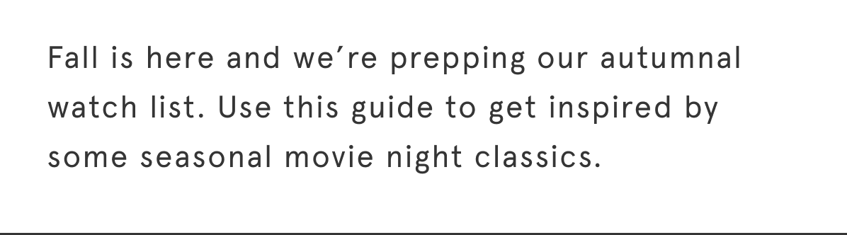 Fall is officially here.