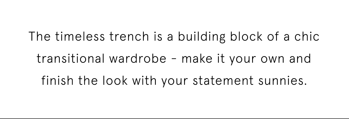 Timeless trench is a building block 