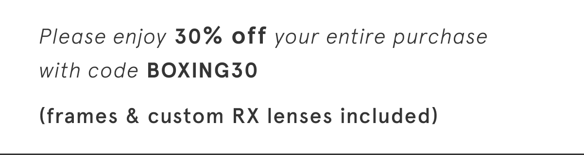 30% off your entire order now 
