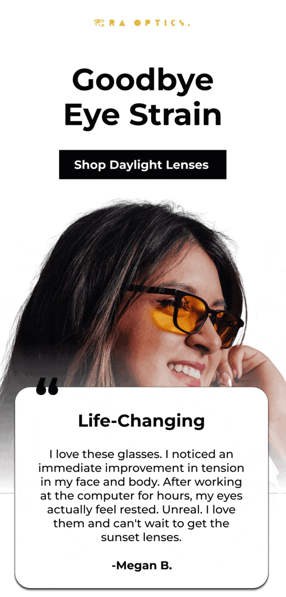 Goodbye eye strain 👀 Ra Optics