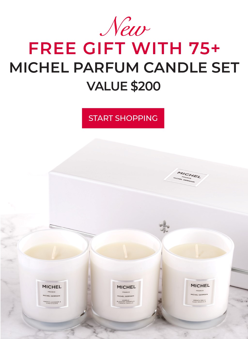 Magical Michel Parfum Candle lights & scents Michel Germain