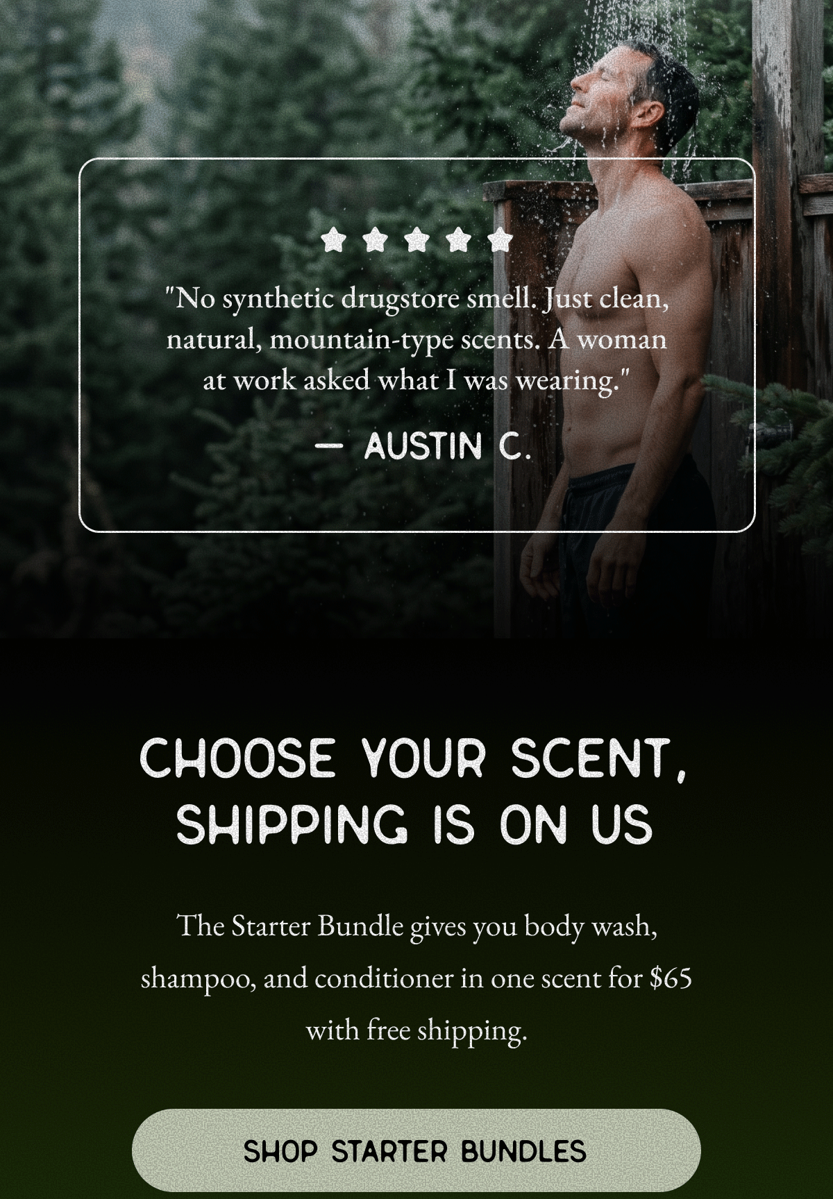 Choose Your Scent, Shipping Is On Us