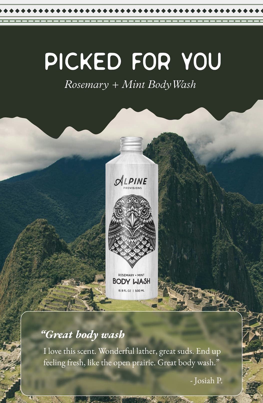 Picked for you Rosemary + Mint Body Wash