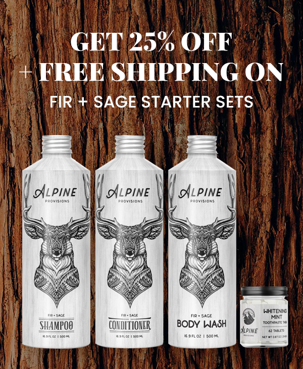 GET 25% Off + Free Shipping on  ALPINE STARTER SETS