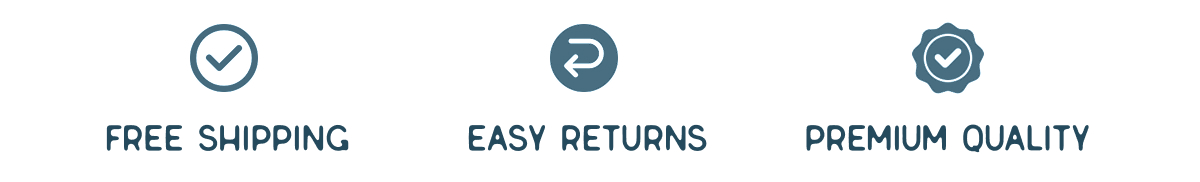 Free shipping, easy returns, and premium quality