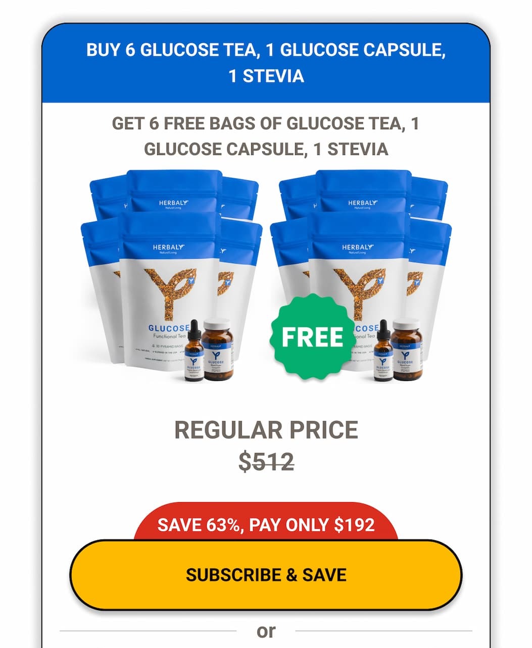 Subscribe and Save - Glucose