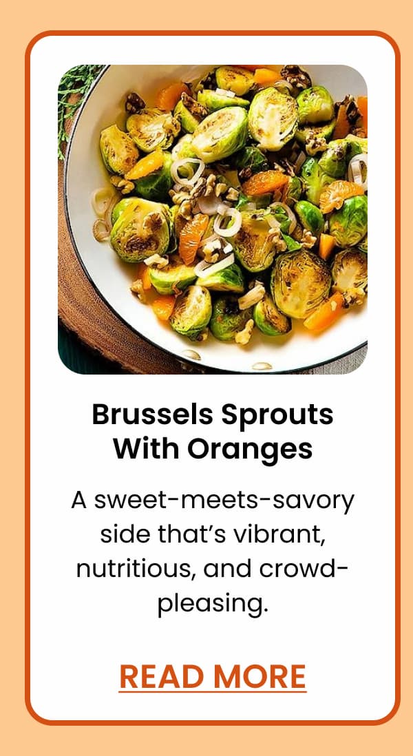 brussel sprouts with oranges
