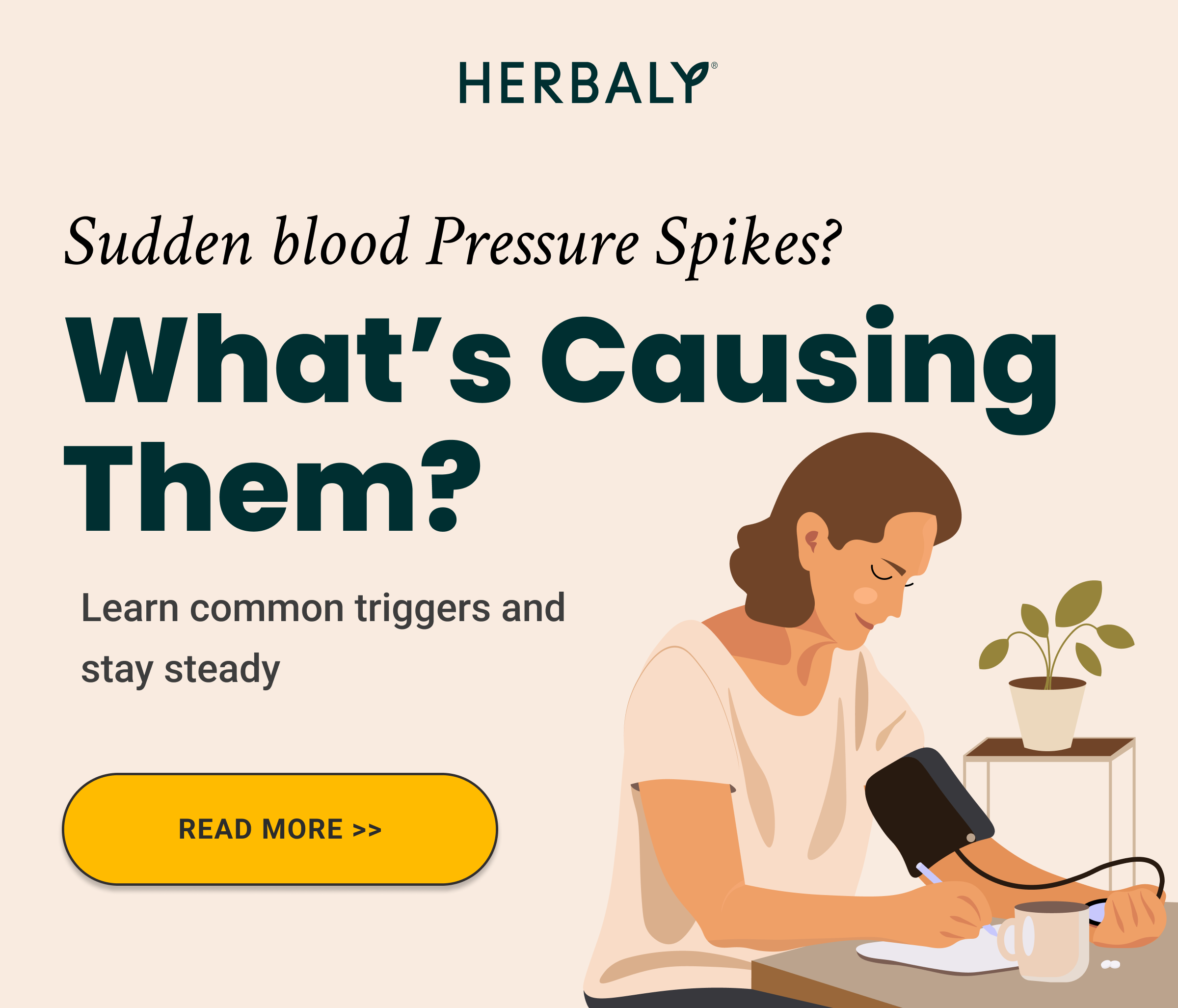 What can cause blood pressure to spike?