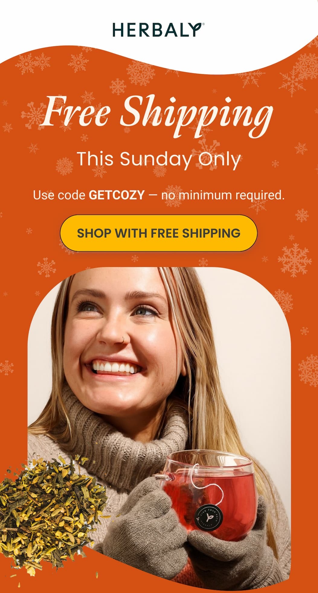 Free Shipping this Sunday only - use code GETCOZY - no minimum required.