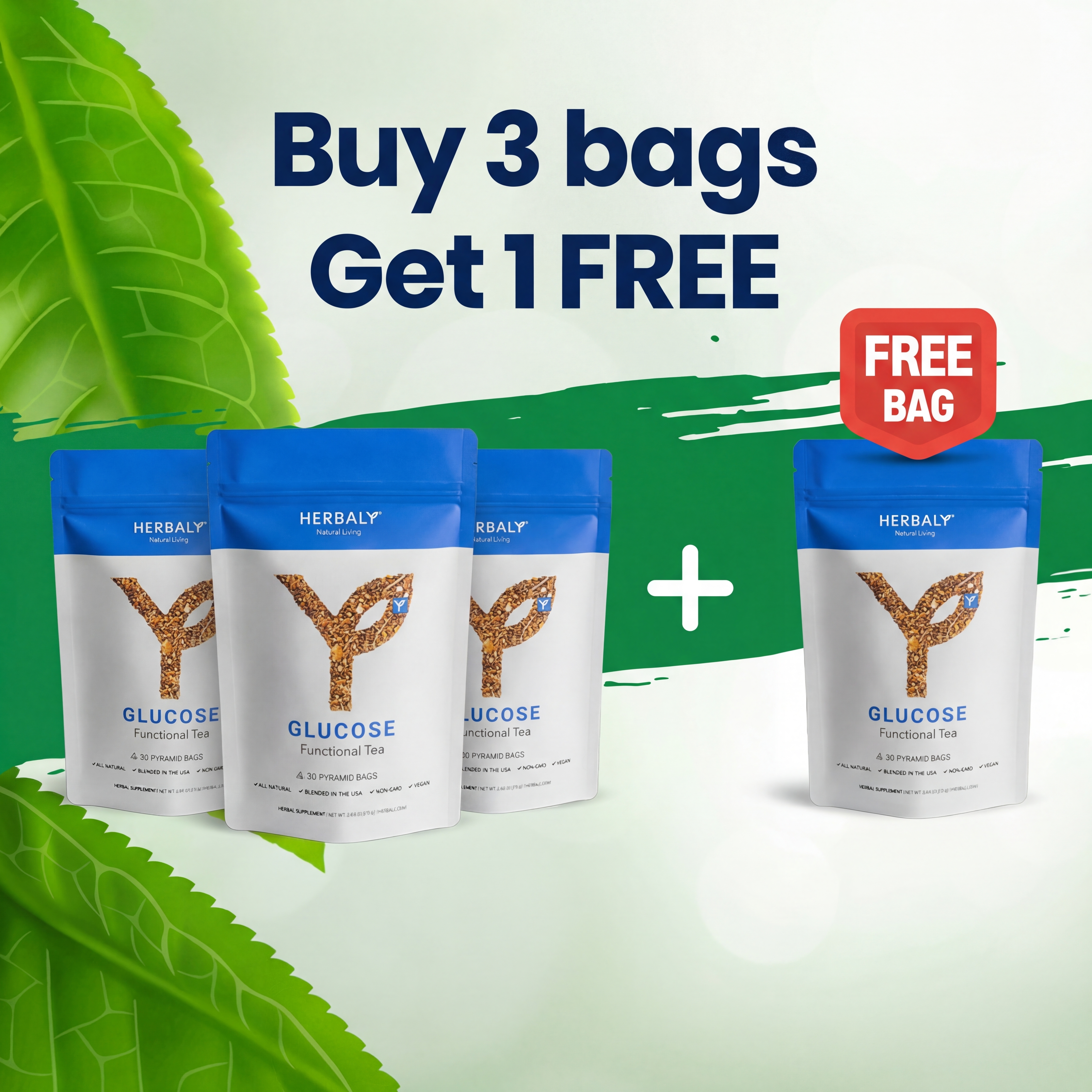 Buy 3 Glucose Tea, Get 1 FREE