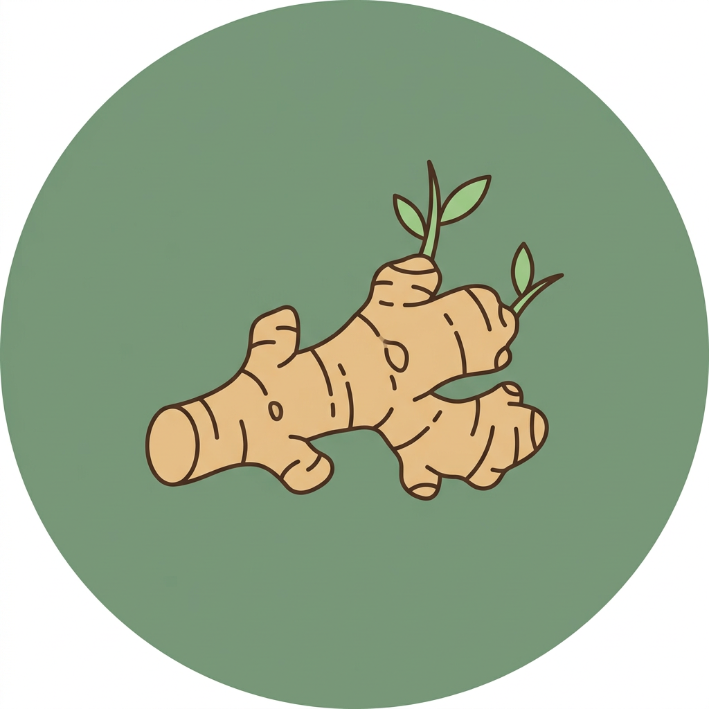 Ginger root illustration