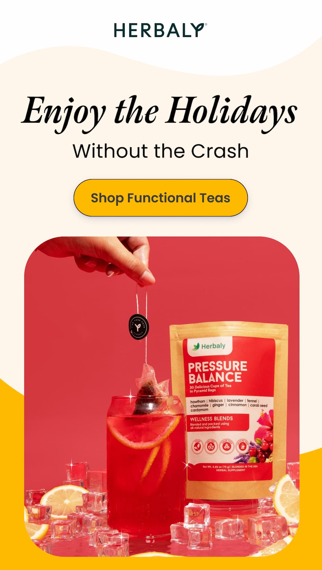 Enjoy the holidays without the crash - shop functional teas
