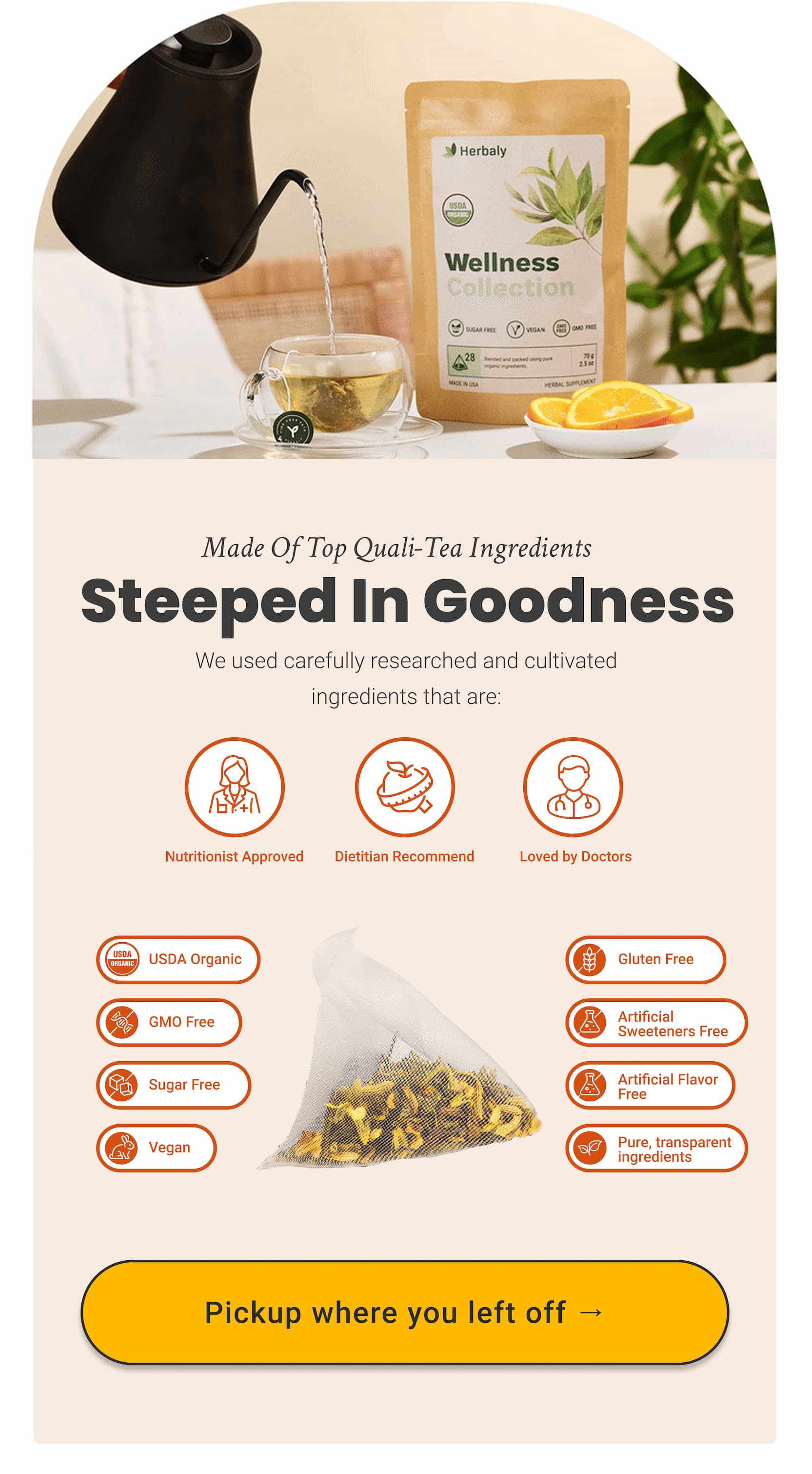 Made of top quali-tea ingredients