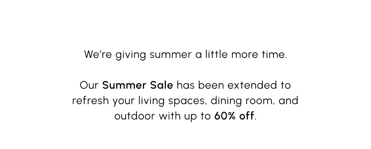 Summer Extended Sale 