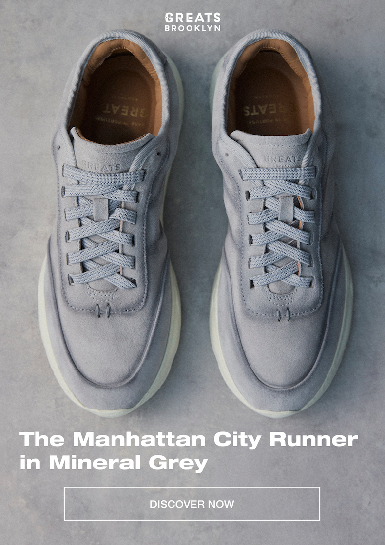 The Manhattan City Runner in Mineral Grey