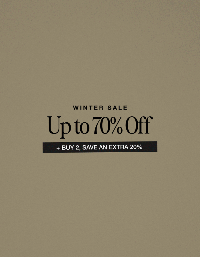 WINTER SALE- UP TO 70% OFF