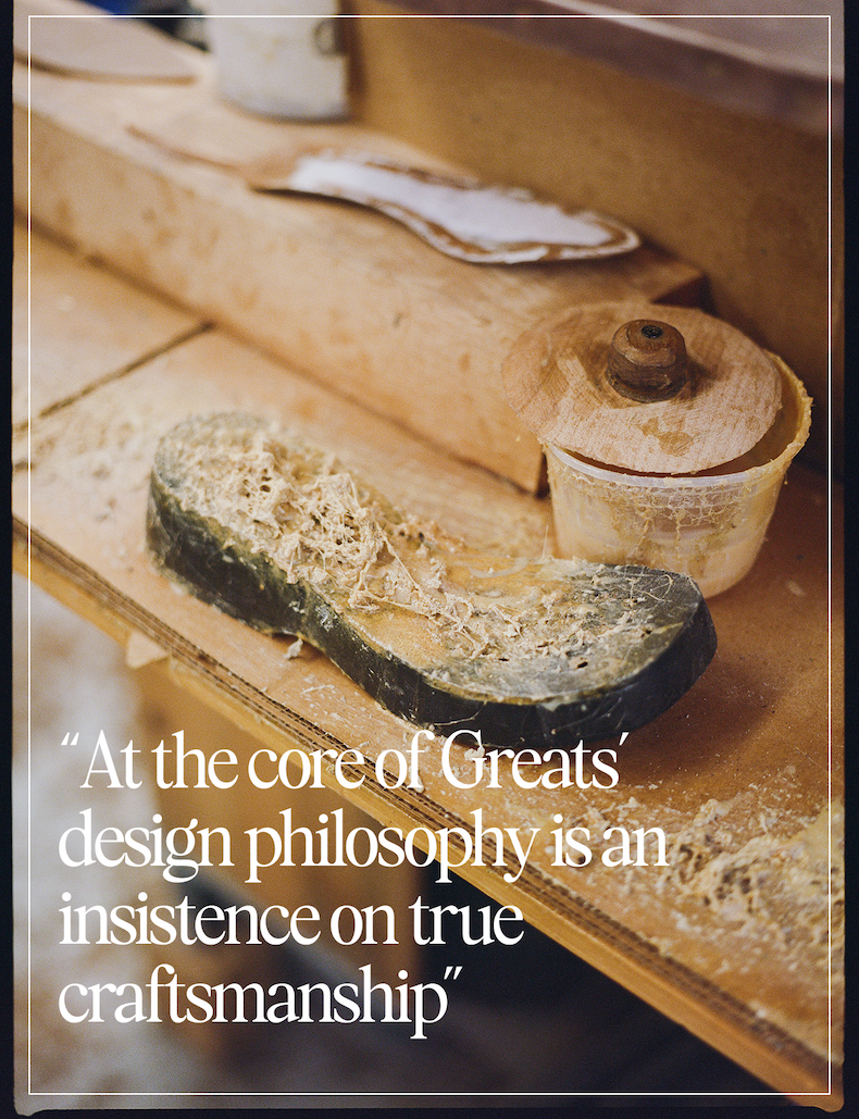 At the core of Greats' design philosophy is an insistence on true craftsmanship