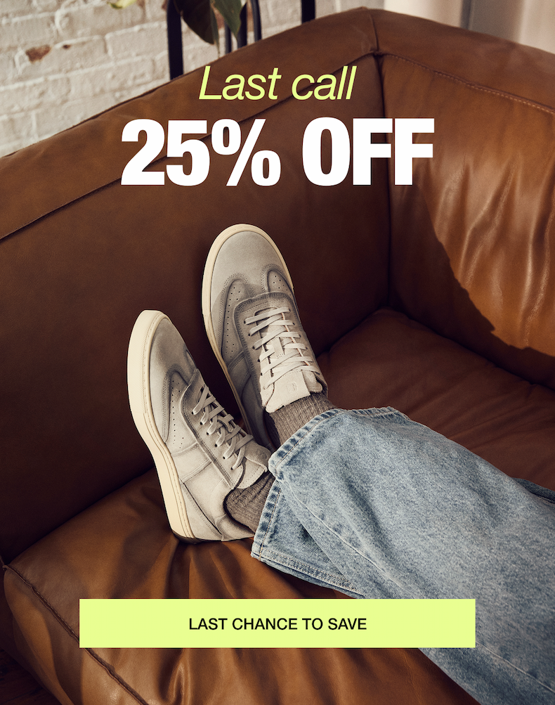 Spring Sale 25% off Last Call