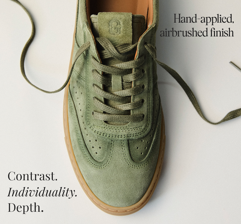 Hand-applied airbrushed finish