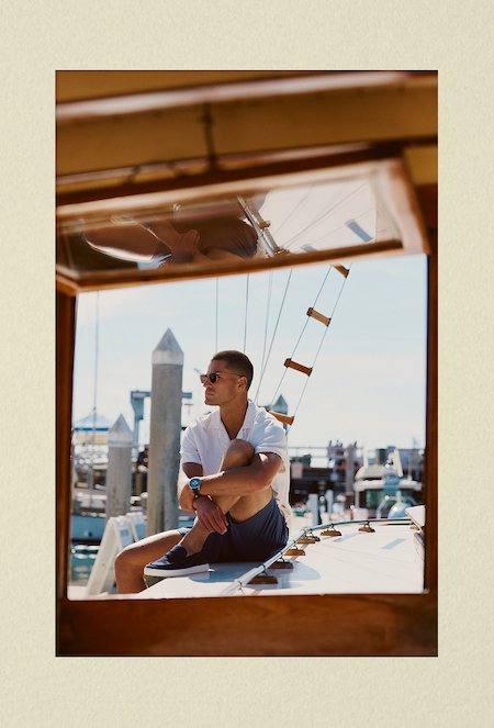 The Paros Penny Loafers in Navy