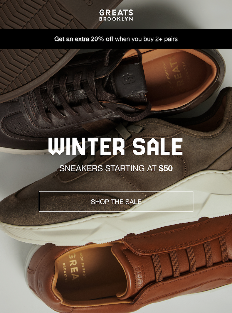 SNEAKERS STARTING AT $50