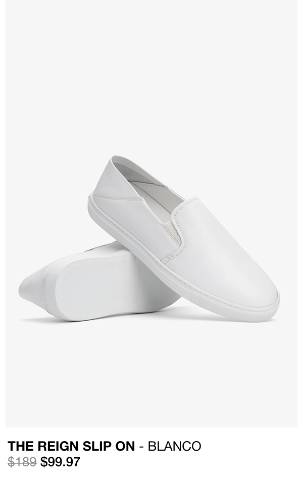 white reign slip on