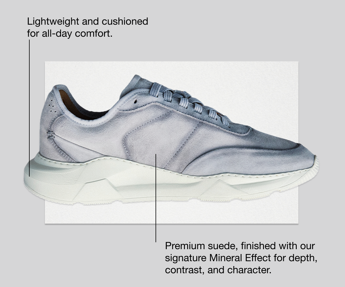 Lightweight and cushioned for all-day comfort