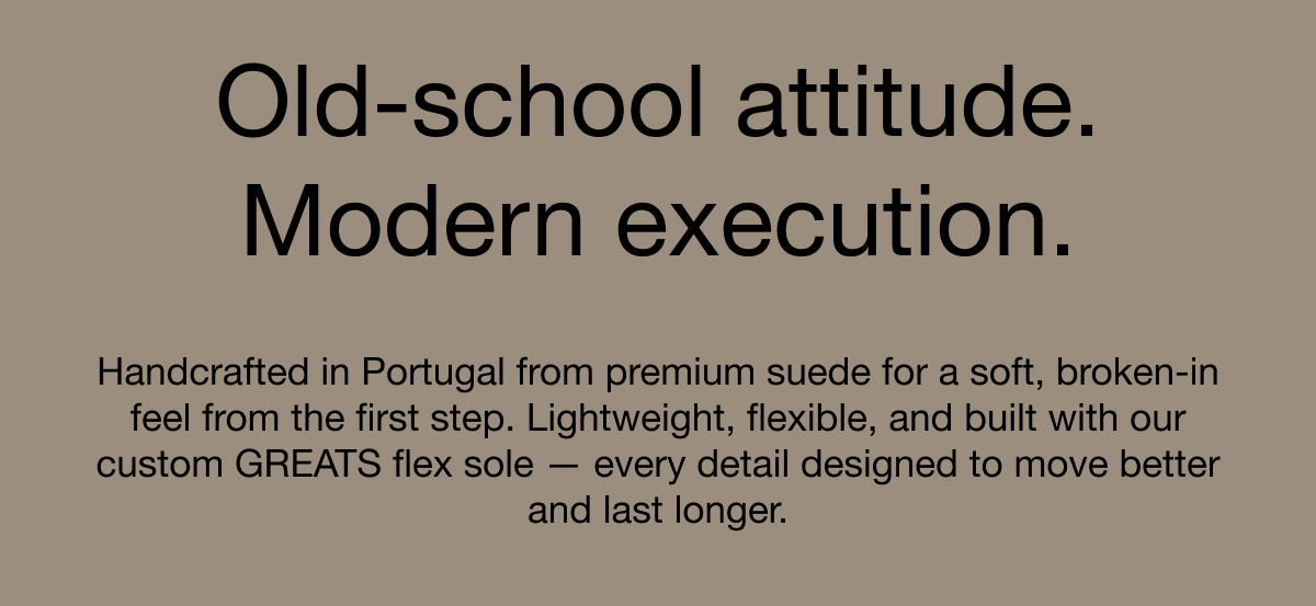 Old-School Sneaker, Handcrafted in Portugal