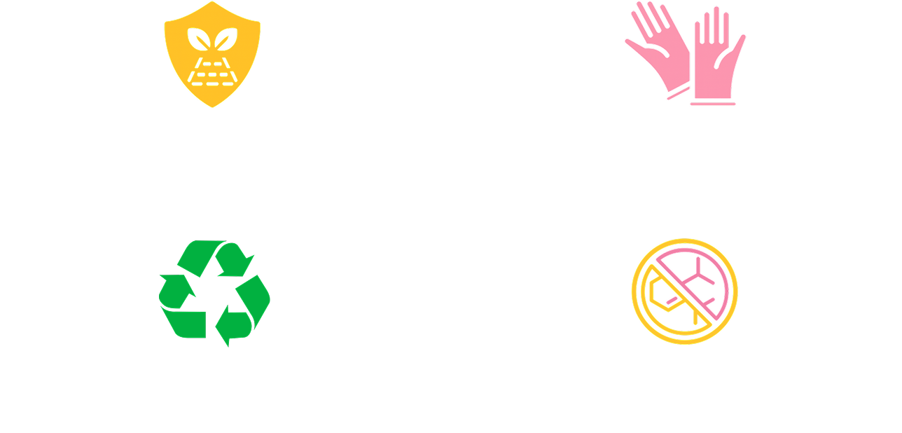 BPA Free | Recyclable | Latex Free | Phthalates Free