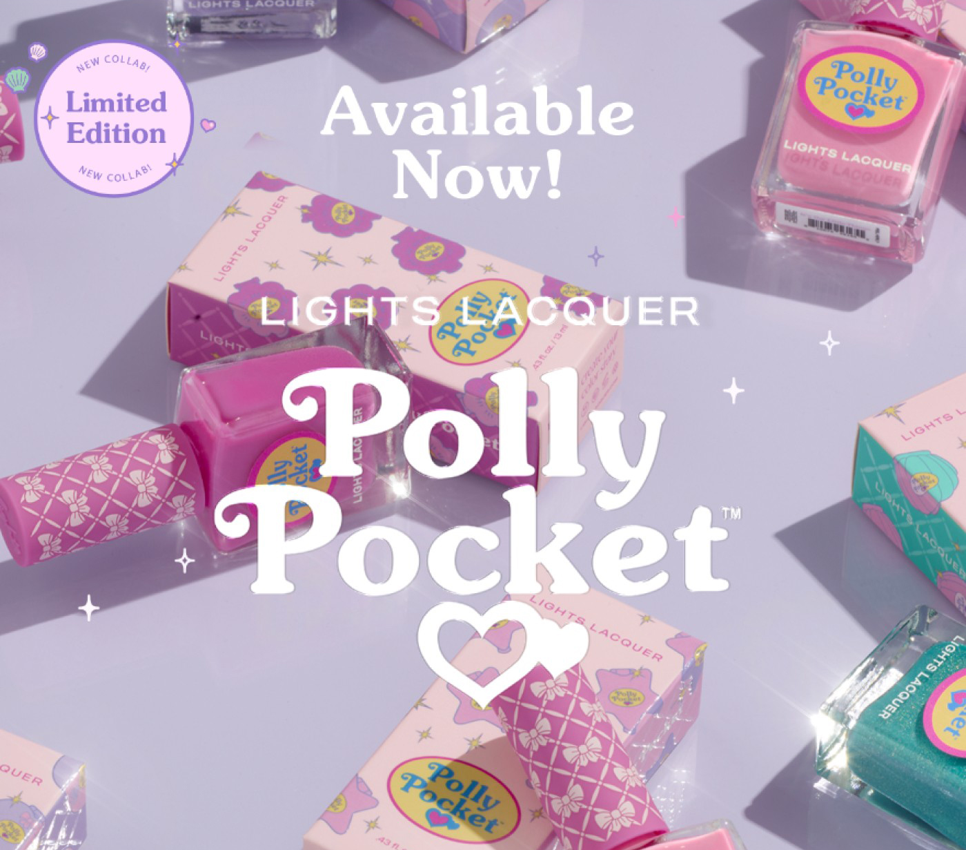 THE POLLY POCKET™ COLLAB IS LIVE Lights Lacquer