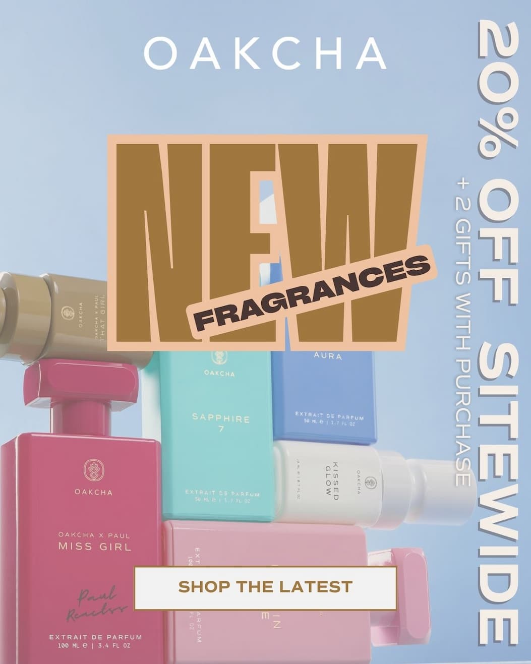 Oakcha. 20% off sitewide sale is on now. Shop Now