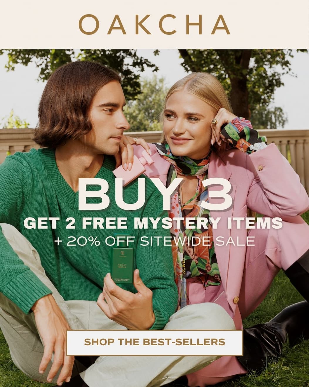 Oakcha. 20% off sitewide sale is on now. Shop Now