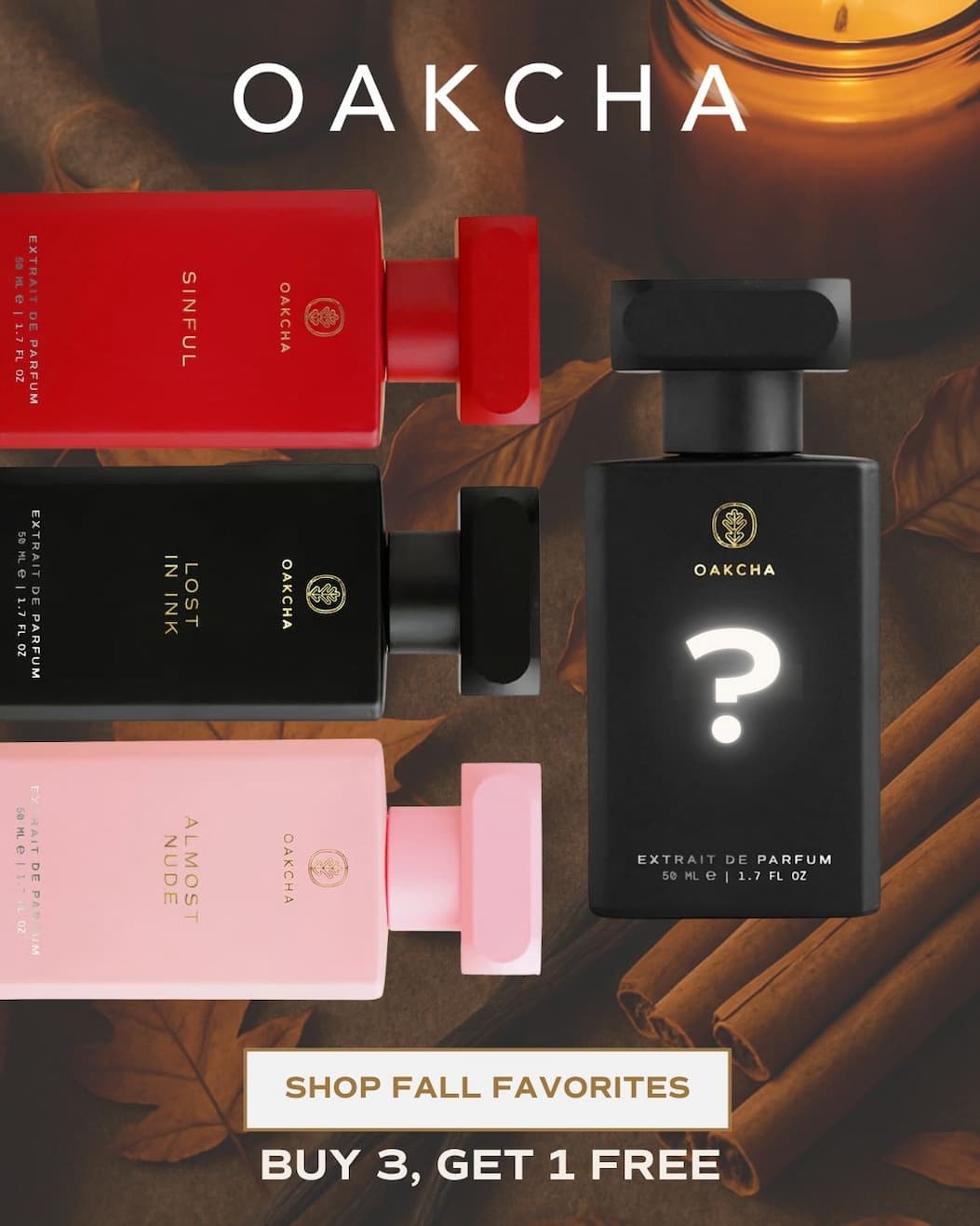 Oakcha. Shop Fall Favorites. Buy 3 Get 1 Free. 