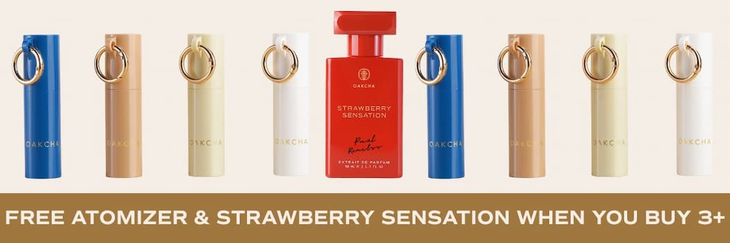 Get a Free Travel Atomizer + Strawberry Sensation when you buy 3+ Items