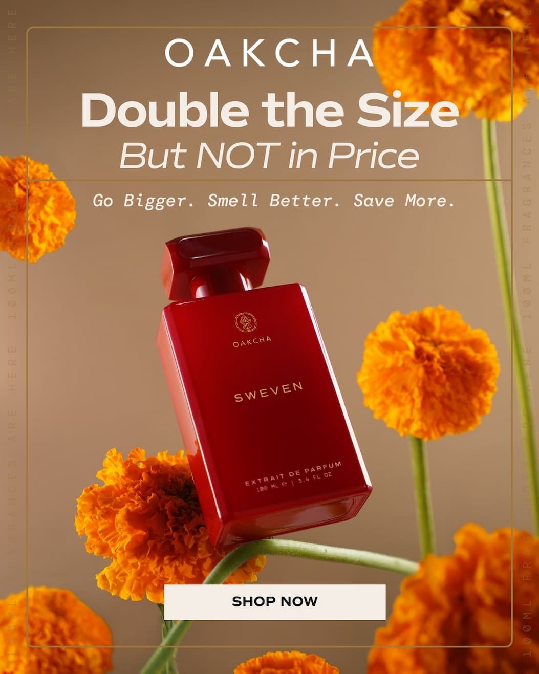 Oakcha.  Double the size but not in price. Shop Now