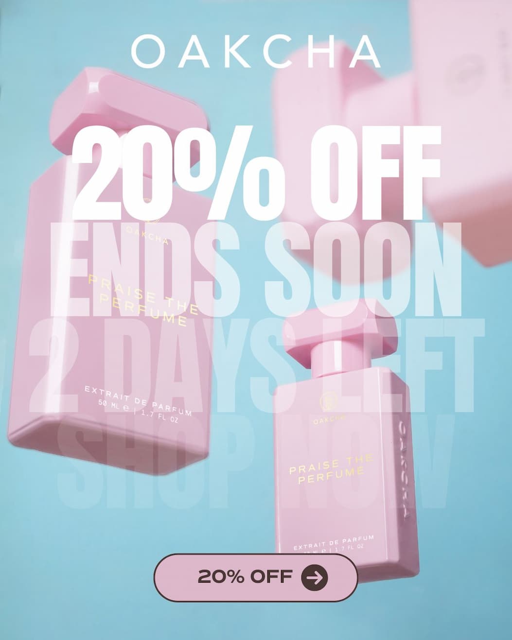 Oakcha. 20% off ends soon. 2 days left. Shop Now