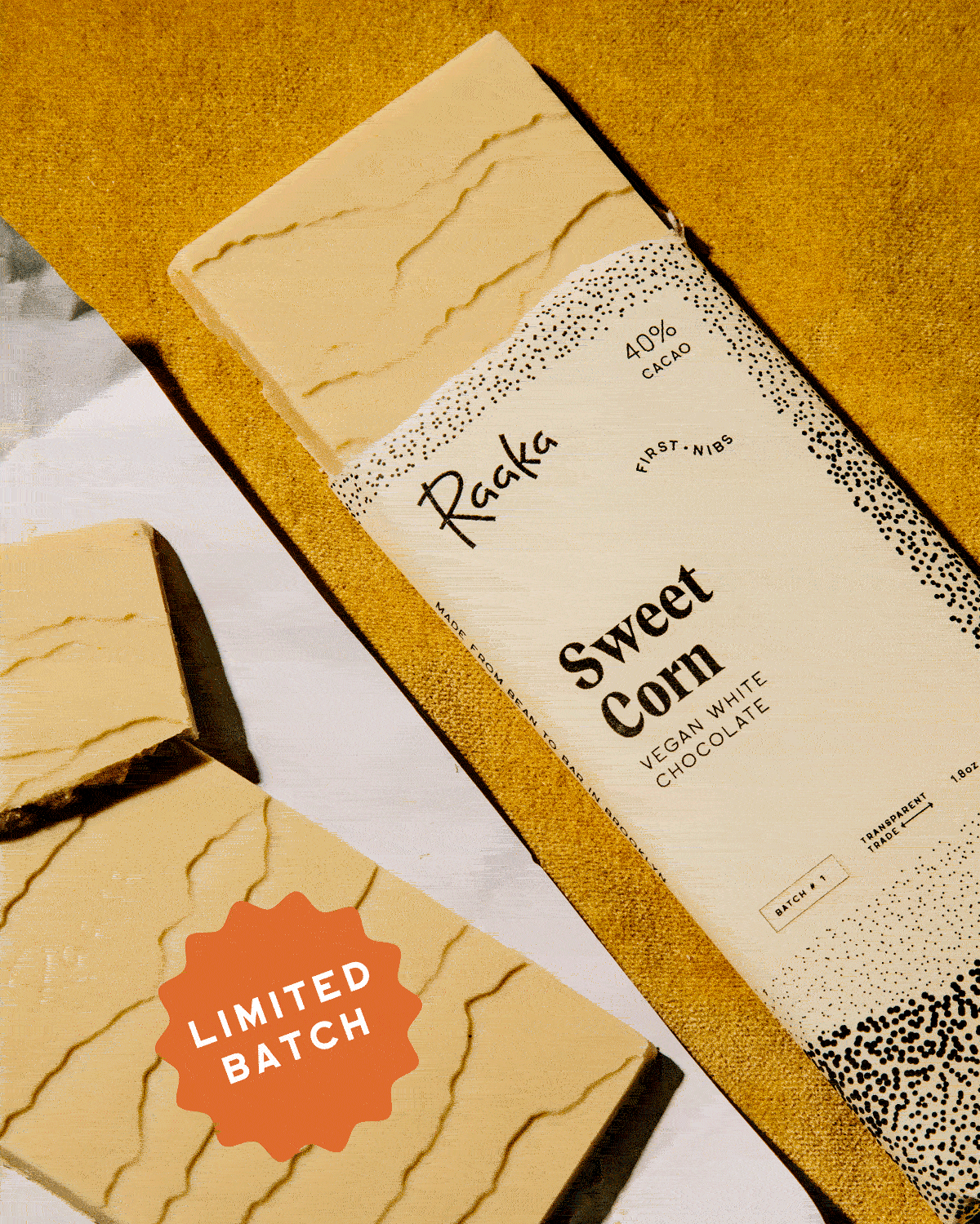 Sweet surprise Sweet Corn White Chocolate is back! Raaka Chocolate