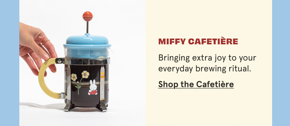 Shop the Grind x Miffy cafetiere now!