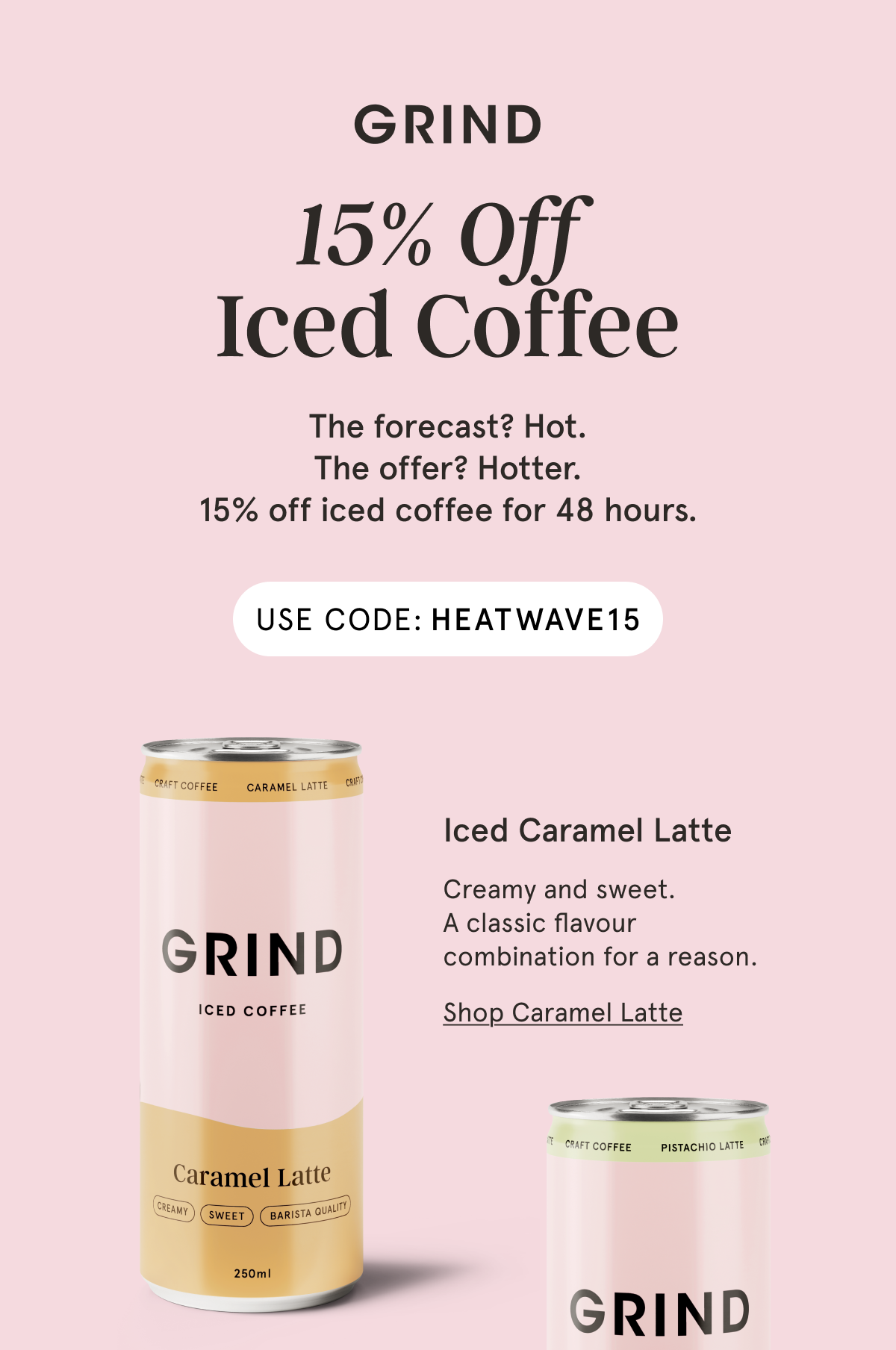 15% off Iced Coffee