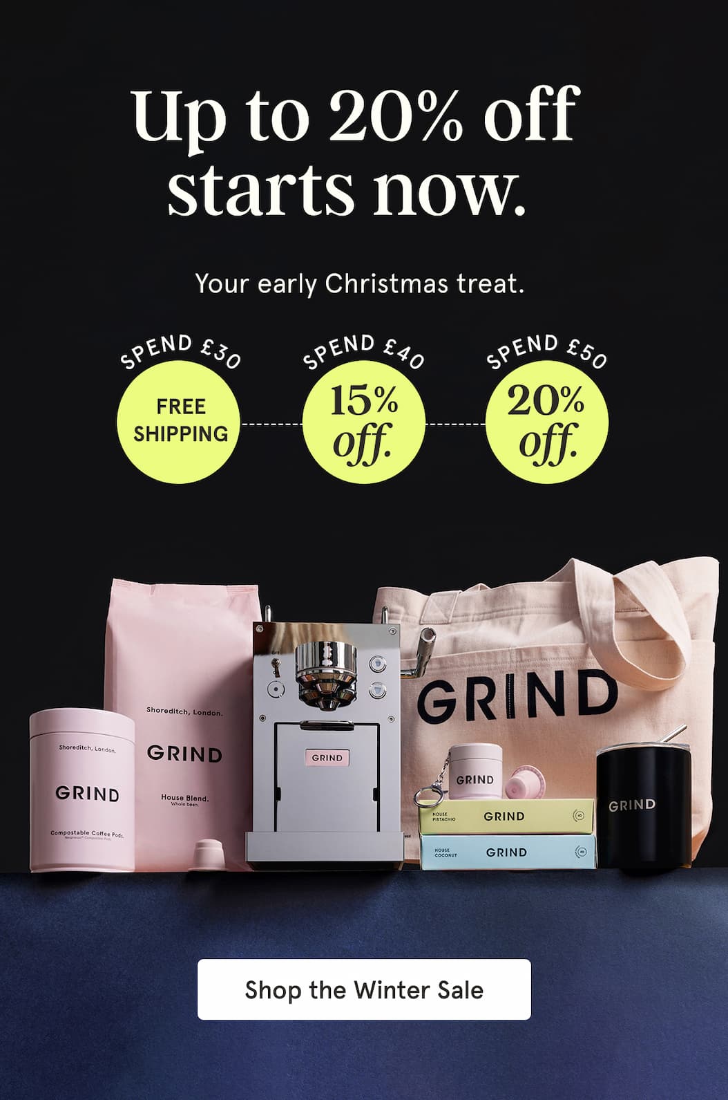 Up to 20% off starts now