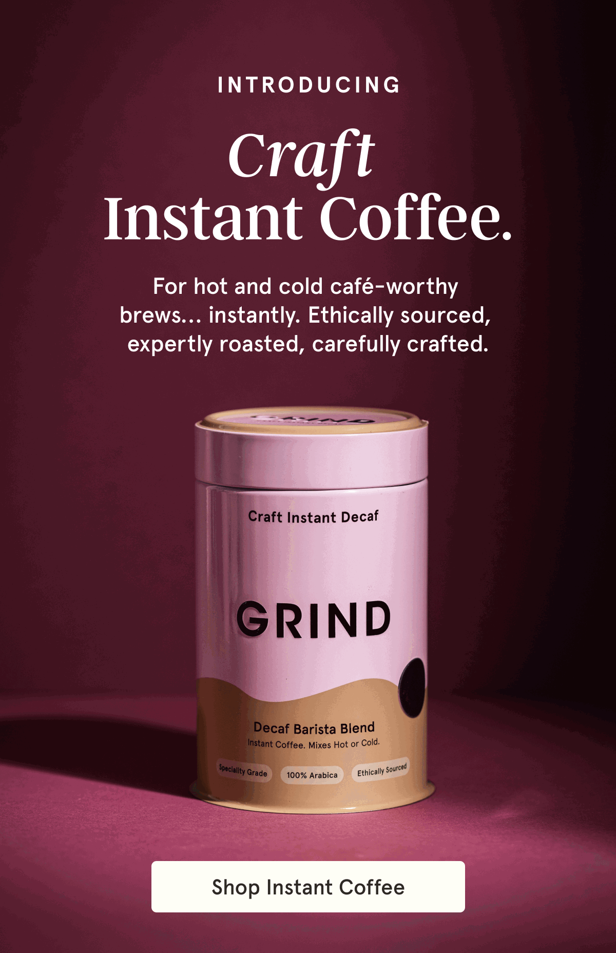 Introducing Craft Instant Coffee