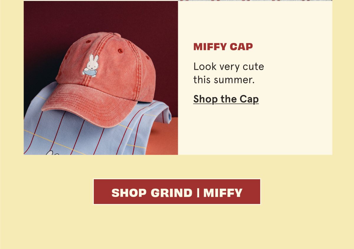 Shop Grind | Miffy cap now!