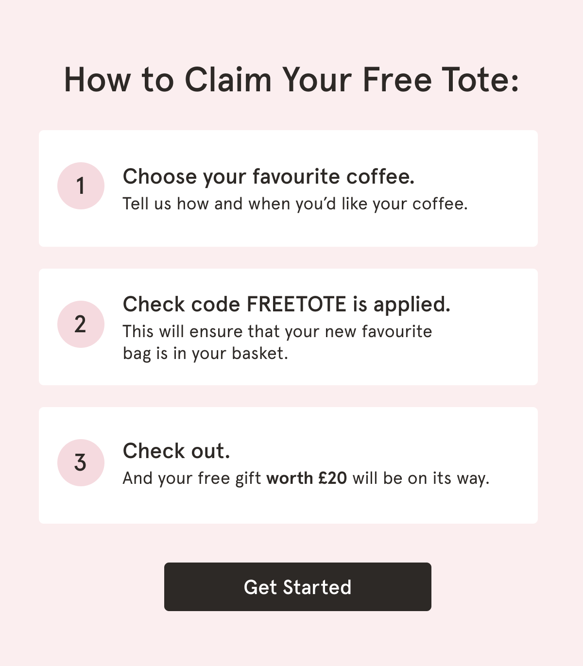 How to claim your Free Tote.