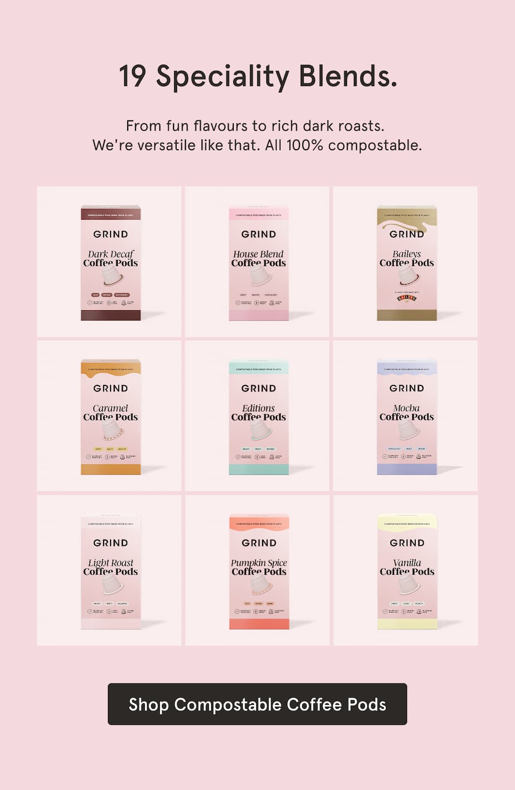 Shop all of our flavoured pods!