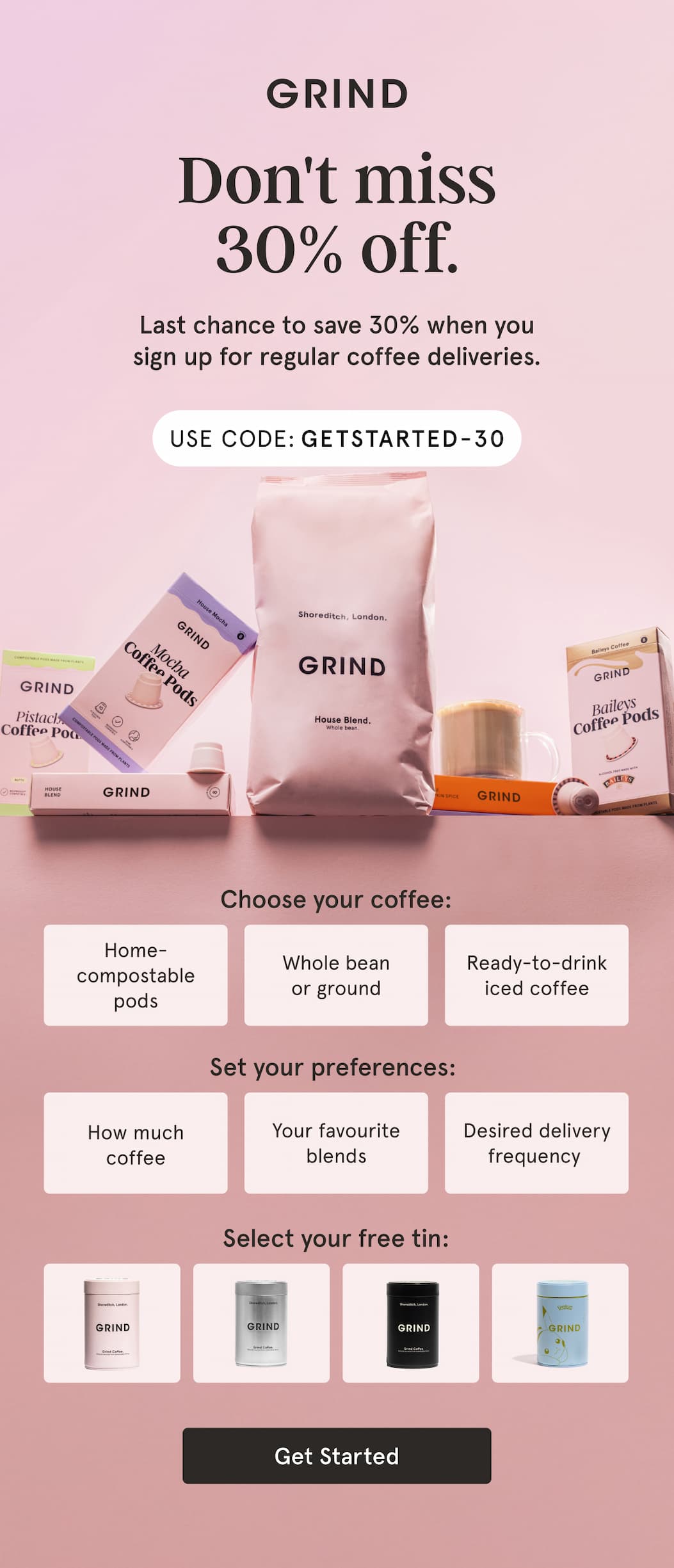 30% off of your first subscription order!