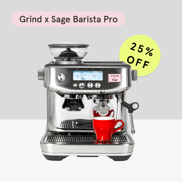 Shop 25% off our new Grind x Sage machine now!