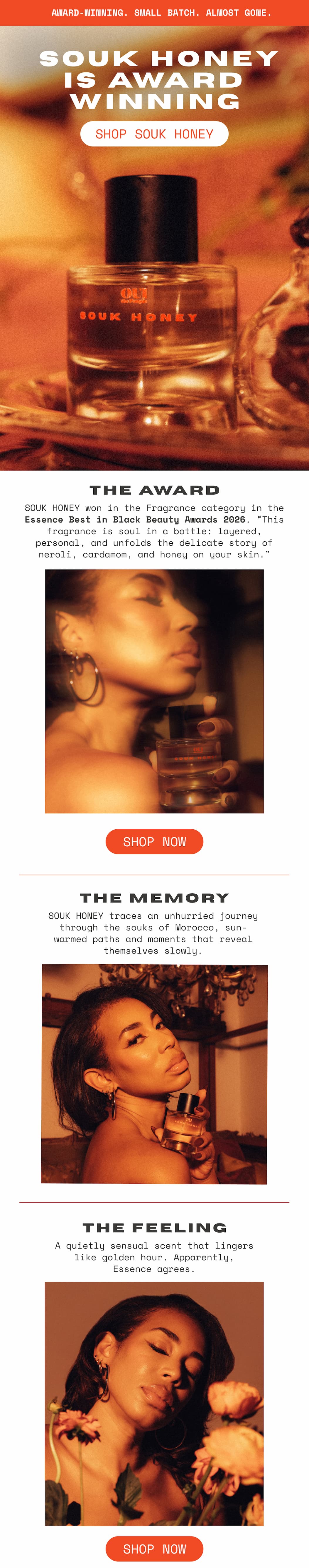 Souk Honey is Award Winning! Essence Best in Beauty Awards.